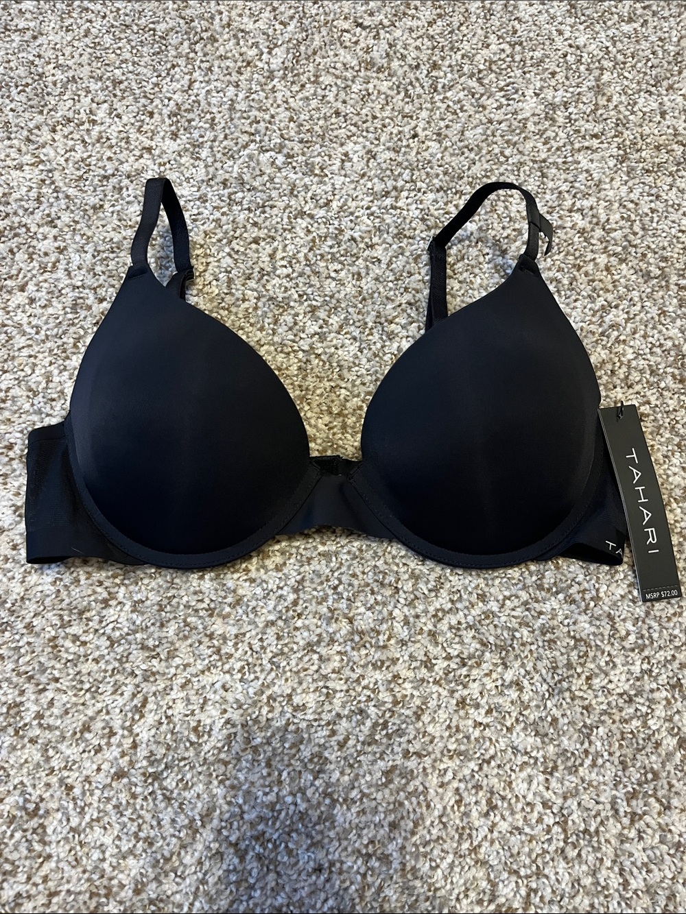Tahari Black Smooth Molded T-Shirt Bra